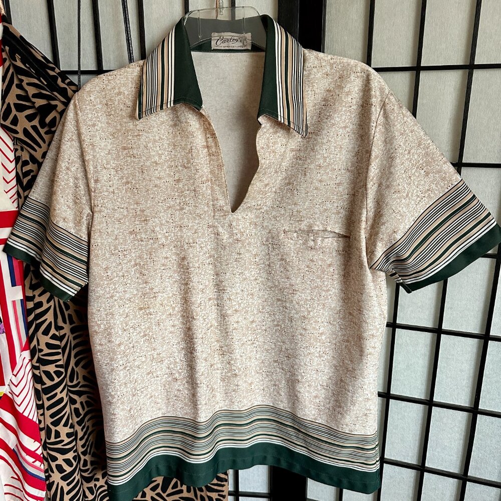 Vintage "Carlos of Palm Springs" Men's Pullover Shirt  • Size M